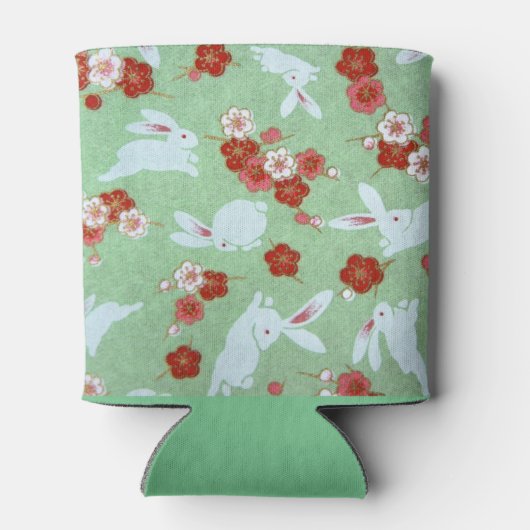 アー日本のト:グリーンサクラとウサギクーラーボックス 缶クーラー (裏面)