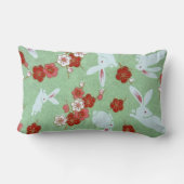 アー日本のト – サクラとウサギ腰枕 ランバークッション (裏面)