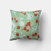 アー日本のト – サクラとウサギ – 枕 (裏面)