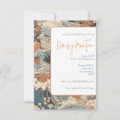 アー日本のト、紙、波、水ブライダルシャワー 招待状 (正面)