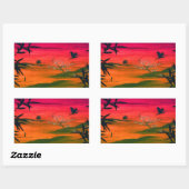 アー日本のト 長方形シール (シート)