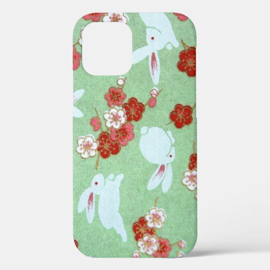 アー日本のト – Sakuras and Rabbits iPhone 12ケース Case-Mate iPhoneケース (裏面)