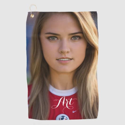 アー最高のトゴルフタオルの女の子 ゴルフタオル (正面)