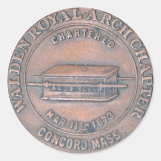 アー王室のチマソニックペニーステッカー ラウンドシール (正面)