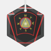 アー王室のチ ガラスオーナメント (正面)