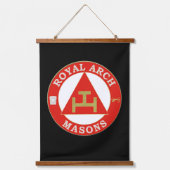 アー王室のチ・メイソン 吊り下げ型タペストリー (正面)