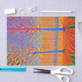 アー素晴らしトモダンウッドランドフォレスト 薄葉紙 (クラフト)