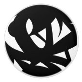 アー素晴らしトモダン・ブラックとホワイト セラミックノブ (正面)