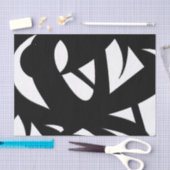 アー素晴らしトモダン・ブラックとホワイト 薄葉紙 (クラフト)