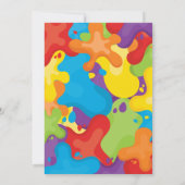 アー絵を描トパーティの招待状 招待状 (裏面)