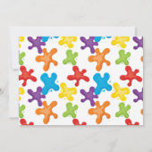 アー絵を描ト絵を描バースデーパーティ招待状 招待状 (裏面)