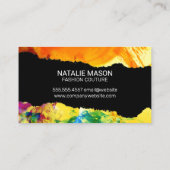 アー絵を描ト |破れた効果名刺 名刺 (裏面)