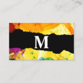 アー絵を描ト |破れた効果名刺 名刺 (正面)