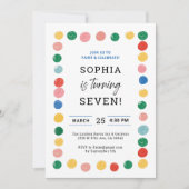 アー絵画トパーティーボーイ絵画誕生日 招待状 (正面)