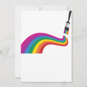 アー絵画ト誕生日パーティーの招待 招待状 (裏面)