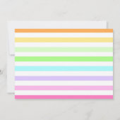 アー絵画ト·バースデー·パーティー·パステル·フォト 招待状 (裏面)