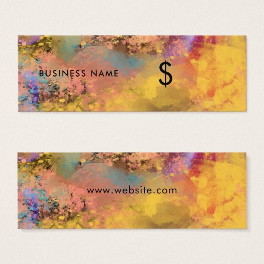 アー芸術的ト抽象芸術絵画の価格カラフルラベル (正面&裏面)