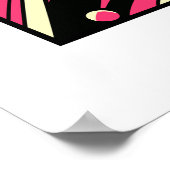 アー鮮やかトポップ・アートの・ポピー ポスター (角)