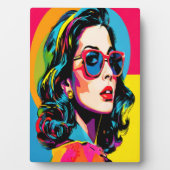 アー鮮やかト女子レトロシックウォールデコール フォトプラーク (正面)