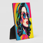 アー鮮やかト女子レトロシックウォールデコール フォトプラーク (側面)