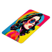 アー鮮やかト女子レトロシックウォールデコール マグネット (左側)