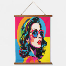 アー鮮やかト女子レトロシックウォールデコール 吊り下げ型タペストリー