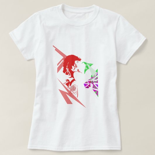アー鮮やかトTシャポップ・アートのツ:レトロスタイル Tシャツ (デザイン正面)
