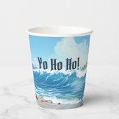 アー！海賊ボーイズ"100%ラム"ジョーク誕生日 紙コップ (裏面)