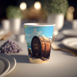 アー！海賊ボーイズ"100%ラム"ジョーク誕生日 紙コップ