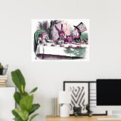 ア不機嫌ティーパーティーパステル ポスター (ホームオフィス)