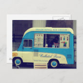 ア伝統的イスクリームヴィンテージキュートトラック ポストカード (正面/裏面)