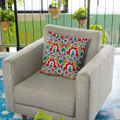 ア伝統的フカラフルリカ族先住民芸術 クッション