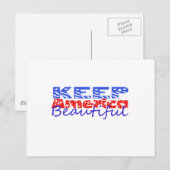 ア保メリカ美人 ポストカード (正面/裏面)