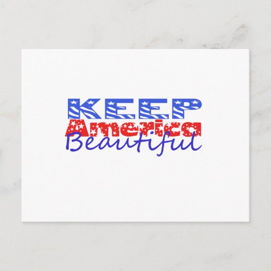 ア保メリカ美人 ポストカード (正面)