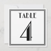 ア品亮デコ テーブルナンバー4 招待状 (裏面)