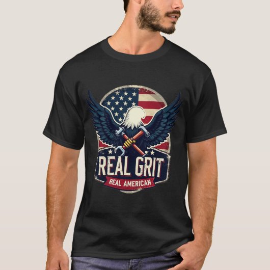 ア実在メリカ実在人 Tシャツ (正面)