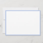 ア恋しく思メリカフラットノートカード – シルバークラウン/ベビーブルー ノートカード (裏面)