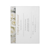 ア恋しく思メリカ・スタイル・ページャント証明書達成 ノートパッド (回転)