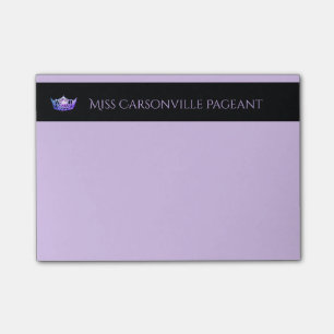 ア恋しく思メリカ・パープル・クラウン&ネームポストイット・ノート ポストイット