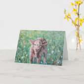 ア春ベビーカーフオリジナルアートすべての行事 カード (黄色い花)