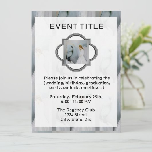 ア気にフクロウ 招待状 (スタンド正面)