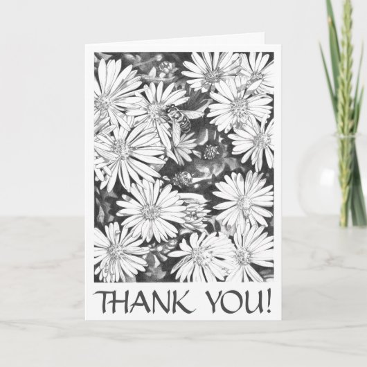 ア空白のートカード山花のグリーティカスタマイズングカード サンキューカード (正面)