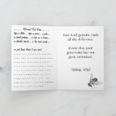 ア空白のートカード山花のグリーティカスタマイズングカード サンキューカード (内部)