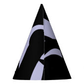 ア素晴らしモダンートパープル パーティーハット (裏面)