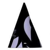 ア素晴らしモダンートパープル パーティーハット (右)