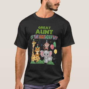 ア素晴らしントオブザ誕生日テーマ動物園サファリジュ Tシャツ