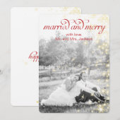 ア結婚したンメリードホリデーフラットカード シーズンカード (正面/裏面)