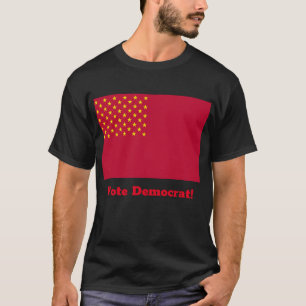 ア統一されたメリカの社会主義州旗、投票デム! Tシャツ