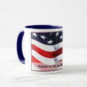ア誇りを持ったメリカ人のマグカップ マグカップ (正面左)