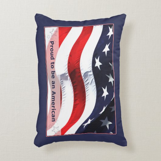 ア誇りを持ったメリカ枕 アクセントクッション (正面(垂直))